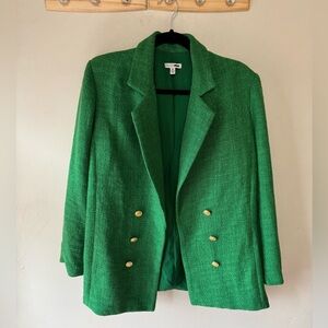 Fashion Nova Green Double-Breasted Women's Blazer